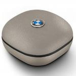 Casti wireless TWS  BMW Leather Metal Logo, ENC, Bluetooth 5.4, 310 mAh, USB-C, Taupe 2 - lerato.ro