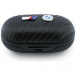 Casti wireless TWS BMW Carbon Metal Logo, ENC, Bluetooth 5.3, 380 mAh, USB-C, IPX5, Negru 5 - lerato.ro