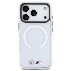 Carcasa BMW M IML Shockproof Metal Logos cu MagSafe compatibila cu iPhone 17 Pro Max, Transparent