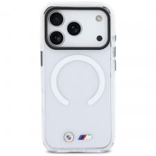 Carcasa BMW M IML Shockproof Metal Logos cu MagSafe compatibila cu iPhone 17 Pro, Transparent