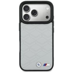 Husa BMW M Shape Logo cu MagSafe compatibila cu iPhone 18 Pro / 17 Pro, Gri