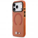 Husa BMW M IML Shockproof Metal Logos cu MagSafe compatibila cu iPhone 17 Pro, Portocaliu 3 - lerato.ro