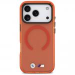 Husa BMW M IML Shockproof Metal Logos cu MagSafe compatibila cu iPhone 17 Pro, Portocaliu 2 - lerato.ro