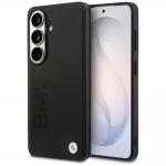 Husa BMW Leather Hot Stamp cu MagSafe compatibila cu Samsung Galaxy S26, Negru 4 - lerato.ro