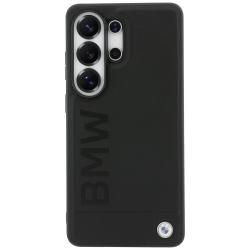 Husa BMW Leather Hot Stamp cu MagSafe compatibila cu Samsung Galaxy S26 Ultra, Negru