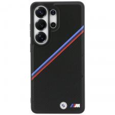 Husa BMW Tricolor Metal Logo cu MagSafe compatibila cu Samsung Galaxy S26 Ultra, Negru