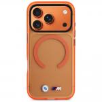 Carcasa BMW M IML Metal Logos cu MagSafe compatibila cu iPhone 17 Pro Max, Portocaliu 2 - lerato.ro