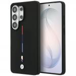 Husa BMW M Silicone Tricolor Line cu MagSafe compatibila cu Samsung Galaxy S26 Ultra, Negru 4 - lerato.ro
