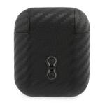 Carcasa PU Carbon M Collection compatibila cu Apple AirPods 1/2, Negru 3 - lerato.ro