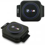 Statie de incarcare pliabila 3 in 1 BMW M Qi2 Print Logo, Compatibila MagSafe, Putere 15W, Negru / Albastru 2 - lerato.ro