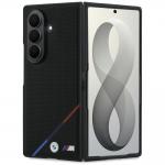 Husa BMW M Leather Perforated Tricolor Stripe Metal Logos cu MagSafe compatibila cu Samsung Galaxy Z Fold 8 Ultra, Negru 2 - lerato.ro