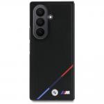 Husa BMW M Leather Perforated Tricolor Stripe Metal Logos cu MagSafe compatibila cu Samsung Galaxy Z Fold 8 Ultra, Negru 3 - lerato.ro