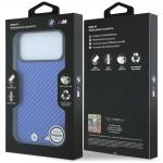 Carcasa BMW M Carbon Metal Logo cu MagSafe compatibila cu iPhone 17 Pro Max / 18 Pro Max, Albastru 9 - lerato.ro