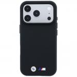 Carcasa BMW M Quadrille Kevlar Metal Logo cu MagSafe compatibila cu iPhone 17 Pro Max / 18 Pro Max, Negru 2 - lerato.ro