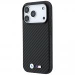 Carcasa BMW M Carbon Metal Logo cu MagSafe compatibila cu iPhone 17 Pro Max / 18 Pro Max, Negru 3 - lerato.ro