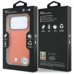 Carcasa BMW M Quadrille Kevlar Metal Logo cu MagSafe compatibila cu iPhone 17 Pro Max / 18 Pro Max, Portocaliu 9 - lerato.ro