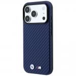 Husa BMW M Carbon Metal Logo cu MagSafe compatibila cu iPhone 18 Pro Max / 17 Pro Max, Navy Blue 3 - lerato.ro