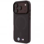 Husa BMW M IML Metal Logo and Trims cu MagSafe compatibila cu iPhone 18 Pro Max / 17 Pro Max, Burgundy 3 - lerato.ro