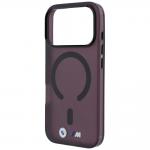 Husa BMW M IML Metal Logo and Trims cu MagSafe compatibila cu iPhone 18 Pro Max / 17 Pro Max, Burgundy 7 - lerato.ro
