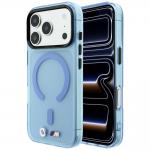 Husa BMW M IML Frosted Metal Logo and Trims cu MagSafe compatibila cu iPhone 18 Pro Max / 17 Pro Max, Albastru 4 - lerato.ro