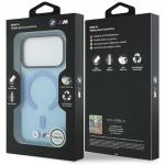 Husa BMW M IML Frosted Metal Logo and Trims cu MagSafe compatibila cu iPhone 18 Pro Max / 17 Pro Max, Albastru 9 - lerato.ro