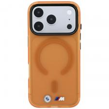 Husa BMW M IML Frosted Metal Logo and Trims cu MagSafe compatibila cu iPhone 18 Pro Max / 17 Pro Max, Portocaliu
