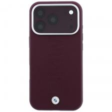 Husa BMW Sign Centered Deboss cu MagSafe compatibila cu iPhone 18 Pro Max / 17 Pro Max, Burgundy