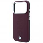 Husa BMW Sign Centered Deboss cu MagSafe compatibila cu iPhone 18 Pro Max / 17 Pro Max, Burgundy 7 - lerato.ro