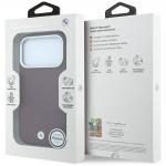 Husa BMW Sign Inclined Deboss Letters cu MagSafe compatibila cu iPhone 18 Pro Max / 17 Pro Max, Burgundy 9 - lerato.ro