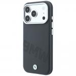 Husa BMW Sign Inclined Deboss Letters cu MagSafe compatibila cu iPhone 18 Pro Max / 17 Pro Max, Gri 3 - lerato.ro