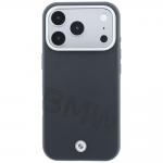 Husa BMW Sign Inclined Deboss Letters cu MagSafe compatibila cu iPhone 18 Pro Max / 17 Pro Max, Gri 2 - lerato.ro