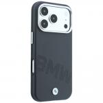Husa BMW Sign Inclined Deboss Letters cu MagSafe compatibila cu iPhone 18 Pro Max / 17 Pro Max, Gri 5 - lerato.ro