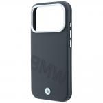 Husa BMW Sign Inclined Deboss Letters cu MagSafe compatibila cu iPhone 18 Pro Max / 17 Pro Max, Gri 7 - lerato.ro