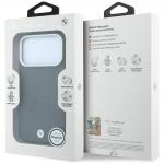 Husa BMW Sign Inclined Deboss Letters cu MagSafe compatibila cu iPhone 18 Pro Max / 17 Pro Max, Gri 9 - lerato.ro