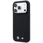 Husa BMW M Quadrille Kevlar Metal Logo cu MagSafe compatibila cu iPhone 18 Pro / 17 Pro, Negru 3 - lerato.ro
