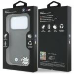Husa BMW M Quadrille Kevlar Metal Logo cu MagSafe compatibila cu iPhone 18 Pro / 17 Pro, Gri 9 - lerato.ro