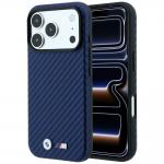 Husa BMW M Carbon Metal Logo cu MagSafe compatibila cu iPhone 18 Pro / 17 Pro, Navy Blue 4 - lerato.ro