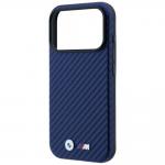 Husa BMW M Carbon Metal Logo cu MagSafe compatibila cu iPhone 18 Pro / 17 Pro, Navy Blue 7 - lerato.ro