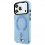 Husa BMW M IML Frosted Metal Logo and Trims cu MagSafe compatibila cu iPhone 18 Pro / 17 Pro, Albastru 3 - lerato.ro