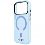 Husa BMW M IML Frosted Metal Logo and Trims cu MagSafe compatibila cu iPhone 18 Pro / 17 Pro, Albastru 7 - lerato.ro