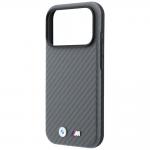 Husa BMW M Carbon Metal Logo cu MagSafe compatibila cu iPhone 18 Pro / 17 Pro, Gri 7 - lerato.ro
