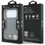 Husa BMW M Carbon Metal Logo cu MagSafe compatibila cu iPhone 18 Pro / 17 Pro, Gri 9 - lerato.ro