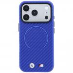 Husa BMW M Carbon Printed Ring cu MagSafe compatibila cu iPhone 18 Pro / 17 Pro, Albastru 2 - lerato.ro