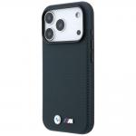 Husa BMW M Quadrille Kevlar Metal Logo cu MagSafe compatibila cu iPhone 18 Pro / 17 Pro, Navy Blue 3 - lerato.ro