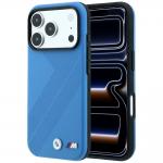 Husa BMW M Tire Track Metal Logo cu MagSafe compatibila cu iPhone 18 Pro / 17 Pro, Albastru 4 - lerato.ro