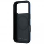 Husa BMW M Tire Track Metal Logo cu MagSafe compatibila cu iPhone 18 Pro / 17 Pro, Albastru 8 - lerato.ro