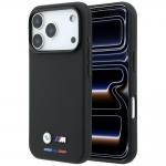 Husa BMW M Quadrille Kevlar Tricolor Metal Logo cu MagSafe compatibila cu iPhone 18 Pro / 17 Pro, Negru 4 - lerato.ro
