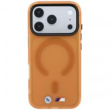Husa BMW M IML Glossy Metal Logo and Trims cu MagSafe compatibila cu iPhone 18 Pro / 17 Pro, Portocaliu