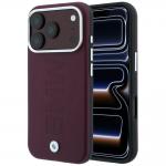 Husa BMW Sign Centered Deboss cu MagSafe compatibila cu iPhone 18 Pro / 17 Pro, Burgundy 4 - lerato.ro