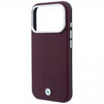 Husa BMW Sign Centered Deboss cu MagSafe compatibila cu iPhone 18 Pro / 17 Pro, Burgundy 7 - lerato.ro